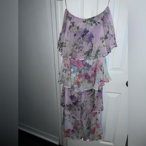 Asos floral tiered jumpsuit sz 6
